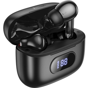 HOCO EQ2 PLUS TRUE WIRELESS BLUETOOTH ΑΚΟΥΣΤΙΚΑ, ΜΑΥΡΑ