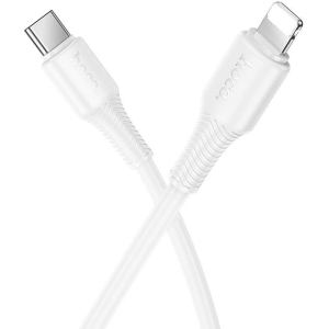 HOCO X120 BENEFICIO ΚΑΛΩΔΙΟ LIGHTNING, 1m, 27W,  ΛΕΥΚΟ