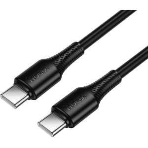 HOCO X120 BENEFICIO ΚΑΛΩΔΙΟ TYPE-C TO TYPE-C, 1m, 27W,  ΜΑΥΡΟ