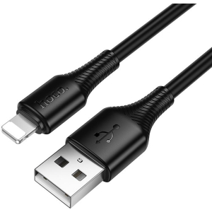 HOCO X120 BENEFICIO ΚΑΛΩΔΙΟ LIGHTNING, 1m, 27W,  ΜΑΥΡΟ