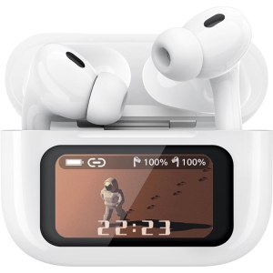 XO X36 PRO BLUETOOTH ΑΚΟΥΣΤΙΚΑ, TWS, ANC, TOUCHSCREEN, ΛΕΥΚΑ