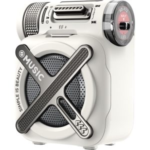 XO F72 MECHA ΦΟΡΗΤΟ ΗΧΕΙΟ BLUETOOTH, ΛΕΥΚΟ