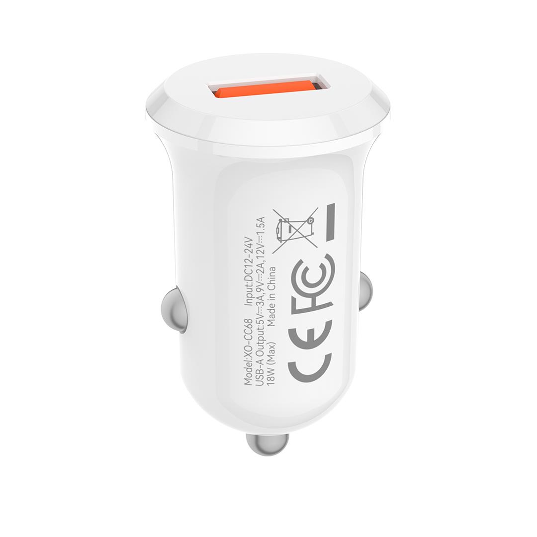XO CC68 MINI ΦΟΡΤΙΣΤΗΣ ΑΥΤΟΚΙΝΗΤΟΥ, 18W, ΛΕΥΚΟ - Image 3