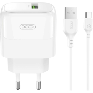 XO L135 ΦΟΡΤΙΣΤΗΣ 18W, ΜΕ ΚΑΛΩΔΙΟ TYPE-C, ΛΕΥΚΟΣ