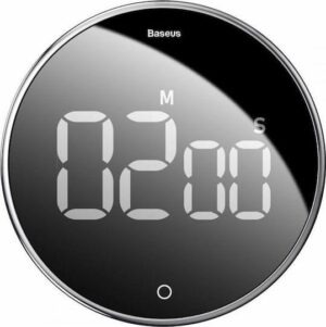 BASEUS HEYO ΧΡΟΜΟΜΕΤΡΟ ΑΝΤΙΣΤΡΟΦΗΣ ΜΕΤΡΗΣΗΣ ΚΟΥΖΙΝΑΣ, ΜΑΥΡΟ