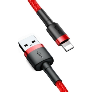 BASEUS CAFULE ΚΑΛΩΔΙΟ ΦΟΡΤΙΣΗΣ, USB ΣΕ LIGHTNING, 2M, 1.5A, ΚΟΚΚΙΝΟ