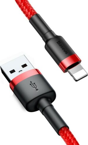 BASEUS CAFULE ΚΑΛΩΔΙΟ ΦΟΡΤΙΣΗΣ, USB ΣΕ LIGHTNING, 2M, 1.5A, ΚΟΚΚΙΝΟ