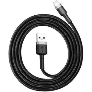 BASEUS CAFULE ΚΑΛΩΔΙΟ ΦΟΡΤΙΣΗΣ, USB ΣΕ LIGHTNING, 2M, 1.5A, ΜΑΥΡΟ