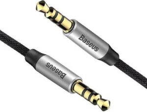 BASEUS YIVEN M30 ΚΑΛΩΔΙΟ ΗΧΟΥ, 3.5mm, 1m, ΜΑΥΡΟ