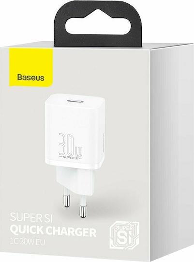 BASEUS SUPER SI ΦΟΡΤΙΣΤΗΣ ΓΡΗΓΟΡΗΣ ΦΟΡΤΙΣΗΣ, 30W, ΛΕΥΚΟ - Image 3