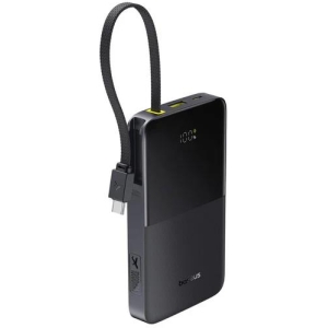 BASEUS ENERFILL FC51 BIPOW2 PRO, POWERBANK, 20000MAh, ΜΕ ΚΑΛΩΔΙΟ TYPE-C, 22.5W, ΜΕ ΨΗΦΙΑΚΗ ΟΘΟΝΗ, ΜΑΥΡΟ