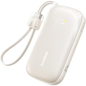 BASEUS ENERFILL FC21 QPOW3 ULTRA, POWERBANK, 20000MAh, ΜΕ  ΚΑΛΩΔΙΟ LIGHTNING, 22.5W, ΜΕ ΨΗΦΙΑΚΗ ΟΘΟΝΗ, ΤΙΤΑΝΙΟ