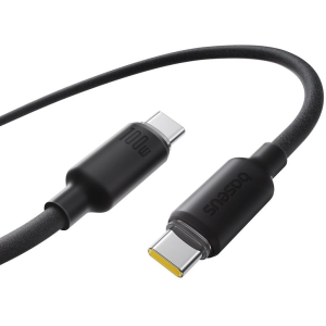 BASEUS FOAMED SILICONE, ΚΑΛΩΔΙΟ ΓΡΗΓΟΡΗΣ ΦΟΡΤΙΣΗΣ, TYPE-C ΣΕ TYPE-C, 100W, 2M, ΜΑΥΡΟ