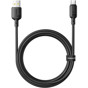 BASEUS SILKY SERIES ΚΑΛΩΔΙΟ ΓΡΗΓΟΡΗΣ ΦΟΡΤΙΣΗΣ, USB TO TYPE-C, 2m, 100W, ΜΑΥΡΟ