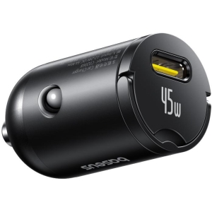 BASEUS PRIMETRIP VP2, ΦΟΡΤΙΣΤΗΣ ΑΥΤΟΚΙΝΗΤΟΥ, 1 ΘΥΡΑ, ΜΕ ΚΑΛΩΔΙΟ TYPE-C, 45W, ΜΑΥΡΟ