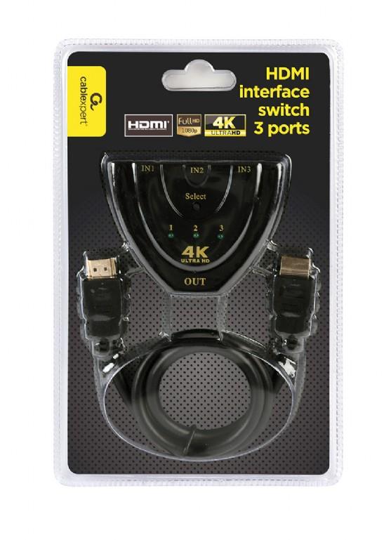 CABLEXPERT HDMI SWITCH , 3 PORTS - Image 3