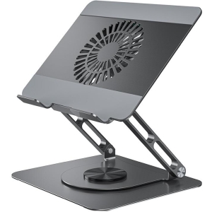 XO C182 ΜΕΤΑΛΛΙΚΗ ΒΑΣΗ ΣΤΗΡΙΞΗΣ LAPTOP/TABLET, ΜΕ ΑΝΕΜΙΣΤΗΡΑ, ΑΣΗΜΙ