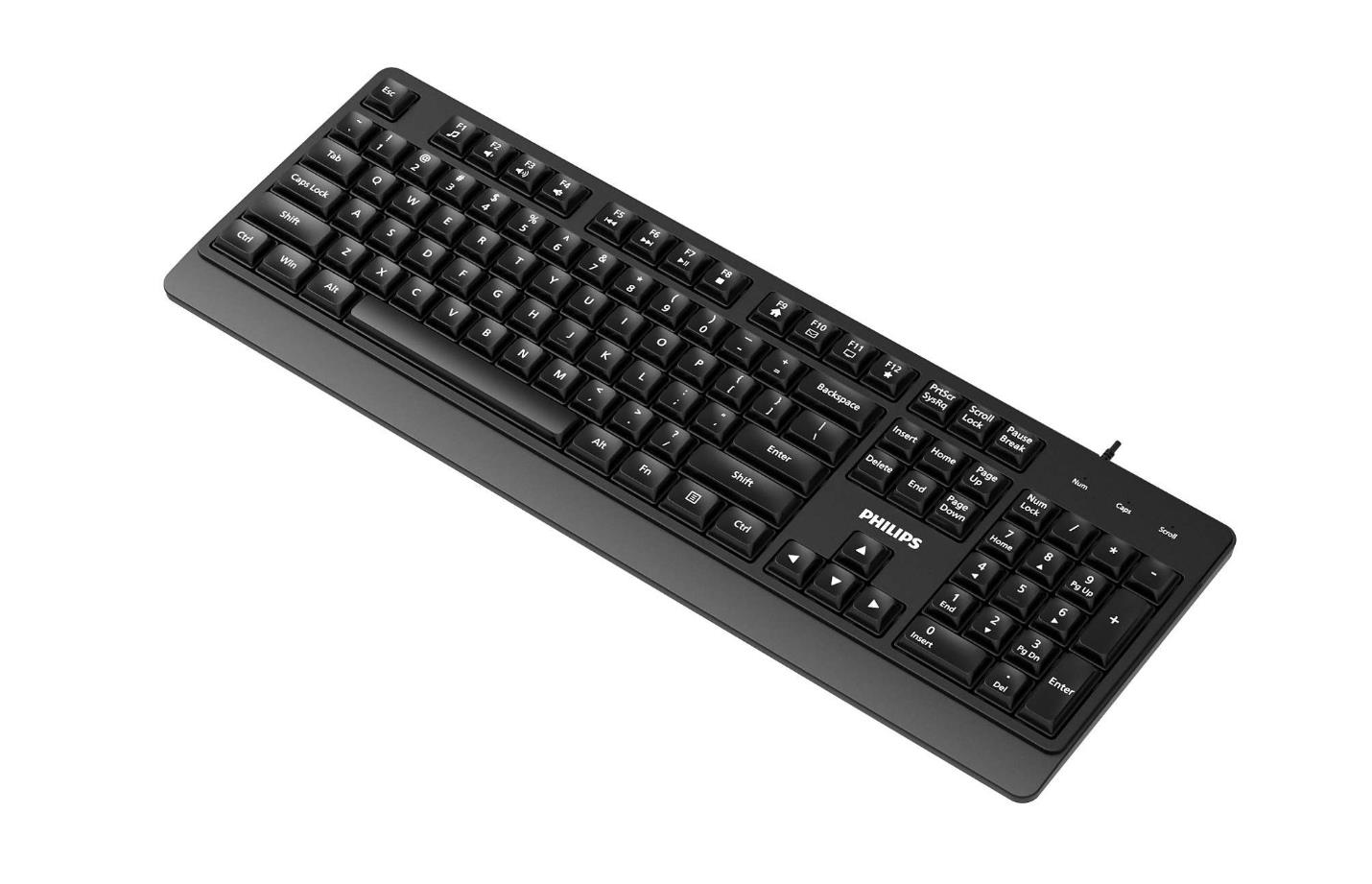 PHILIPS SPK6247 ΕΝΣΥΡΜΑΤΟ ΠΛΗΚΤΡΟΛΟΓΙΟ, ΜΑΥΡΟ, GR - Image 4