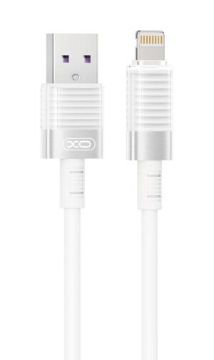 XO NB-Q282A ΚΑΛΩΔΙΟ ΣΙΛΙΚΟΝΗΣ LIGHTNING 6A, ΛΕΥΚΟ