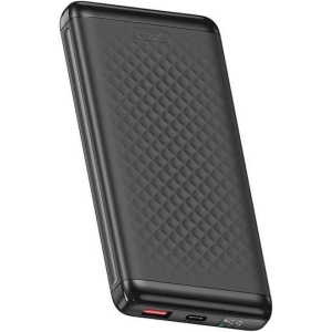 XO PB308, POWERBANK, 10000MAh, 2 ΘΥΡΕΣ, ΜΑΥΡΟ