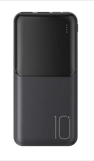 XO PR251, POWERBANK, 10000MAh, ΜΑΥΡΟ