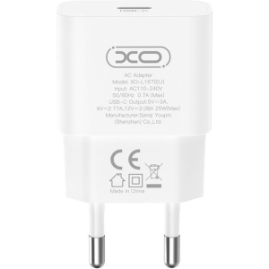 XO L167, ΦΟΡΤΙΣΤΗΣ ΓΡΗΓΟΡΗΣ ΦΟΡΤΙΣΗΣ, 25W, TYPE-C, ΛΕΥΚΟΣ