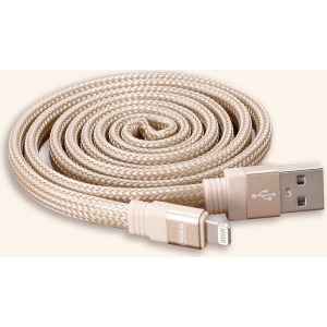 WK MAYAR LIGHTNING ΚΑΛΩΔΙΟ ΦΟΡΤΙΣΗΣ & DATA 1m, GOLD