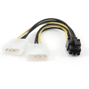 CABLEXPERT ΚΑΛΩΔΙΟ ΜΕΤΑΤΡΟΠΗΣ PCI EXPRESS, 6 pin TO MOLEX x2 PCS