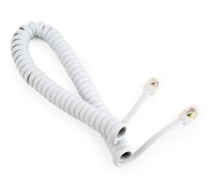 CABLEXPERT ΤΗΛΕΦΩΝΙΚΟ ΚΑΛΩΔΙΟ SPIRAL 2m, WHITE