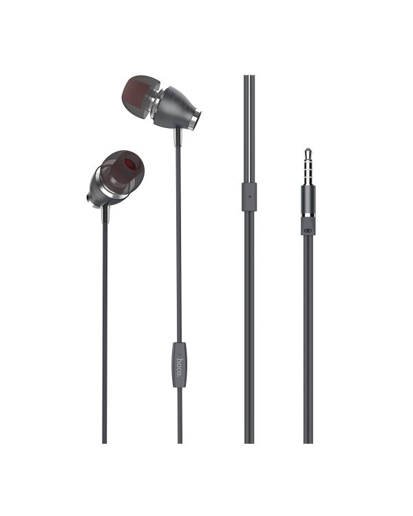HOCO M28 ARIOSE UNIVERSAL EARPHONES WITH MIC ΜΑΥΡΟ