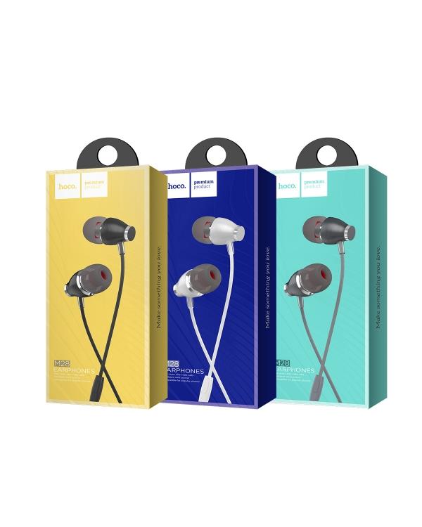 HOCO M28 ARIOSE UNIVERSAL EARPHONES WITH MIC ΜΑΥΡΟ - Image 2