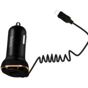 HOCO Z14 SINGLE PORT WITH MICRO USB CABLE CAR CHARGER ΜΑΥΡΟ