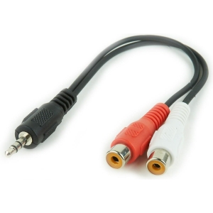 CABLEXPERT ΚΑΛΩΔΙΟ ΗΧΟΥ 3.5 MM PLUG TO 2 x RCA 0.2m