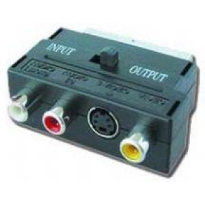 CABLEXPERT ΑΝΤΑΠΤΟΡΑΣ SCART ΣΕ 3 RCA & 1 S-Video ΜΕ ΔΙΑΚΟΠΤΗ