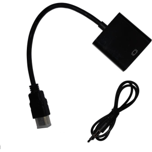 NG ΜΕΤΑΤΡΟΠΕΑΣ HDMI MALE ΣΕ VGA FEMALE ΜΕ AUDIO ADAPTER