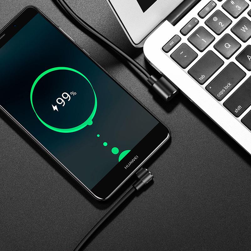 HOCO U37 ΚΑΛΩΔΙΟ TYPE-C ΦΟΡΤΙΣΗΣ+DATA 1.2m, ΜΑΥΡΟ - Image 4