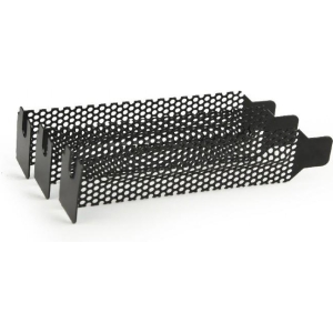 GEMBIRD PCI/PCI-E LOW PROFILE SLOT BRACKET, VENTILATED (3 TEMΑΧΙΑ), ΜΑΥΡΟ