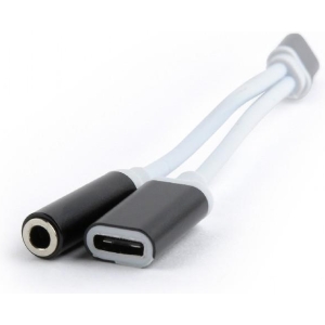 CABLEXPERT ΚΑΛΩΔΙΟ TYPE-C ΣΕ 3.5mm STEREO+POWER ΜΑΥΡΟ