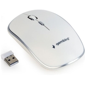 GEMBIRD ΑΣΥΡΜΑΤΟ ΠΟΝΤΙΚΙ, MUSW-4B-01-W, ΛΕΥΚΟ