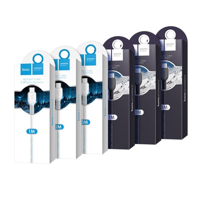 HOCO X20 FLASH ΚΑΛΩΔΙΟ TYPE-C ΦΟΡΤΙΣΗΣ & DATA 2m, WHITE - Image 2
