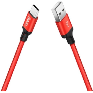 HOCO X14 ΚΑΛΩΔΙΟ TYPE-C ΦΟΡΤΙΣΗΣ & DATA 1m, RED-BLACK