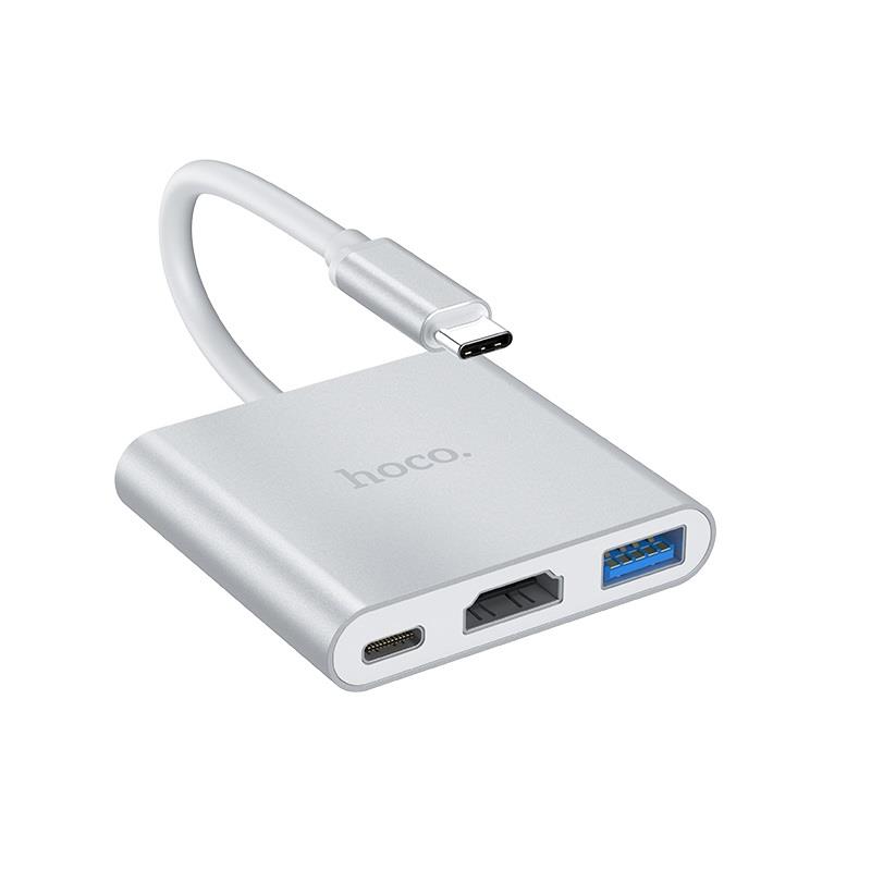 HOCO HB14 TYPE-C HUB EASY USE ΜΕ USB3.0+HDMI+PD - Image 3