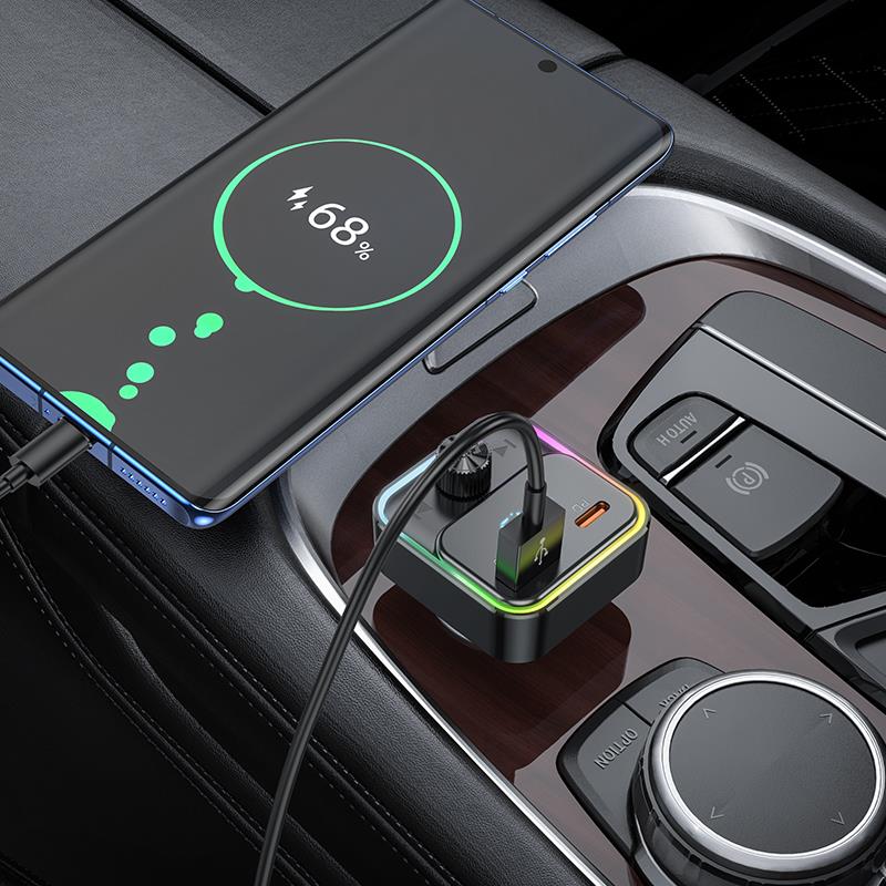 HOCO E81 FANTASY BLUETOOTH CARKIT ΜΕ FM TRANSMITTER - Image 3