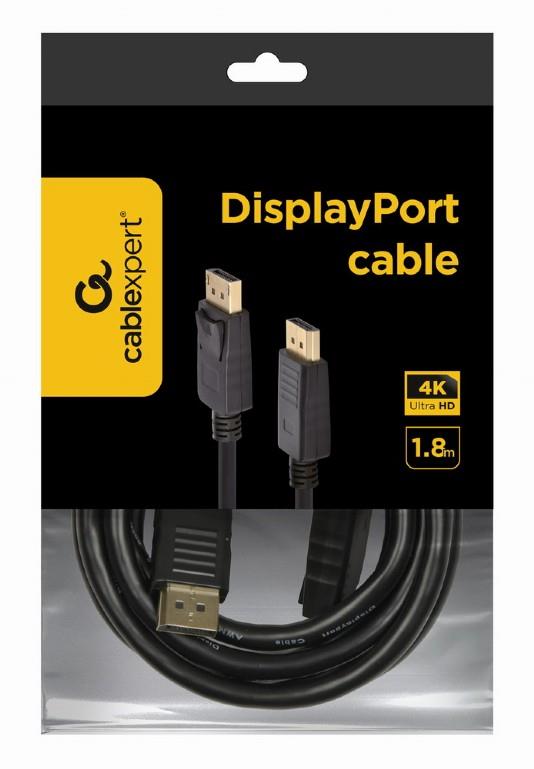 CABLEXPERT ΚΑΛΩΔΙΟ DISPLAY PORT, 4K, MALE-MALE, 1.8m - Image 2