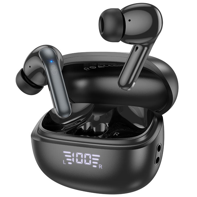 HOCO EQ5 ENERGY TRUE WIRELESS ANC+ENC HEADSET, ΜΑΥΡΟ