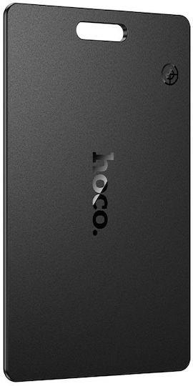 HOCO E97A, PEREGRINO, ANTI-LOST, ΤΥΠΟΥ ΚΑΡΤΑ, ΜΟΝΟ ANDROID, ΜΑΥΡΟ