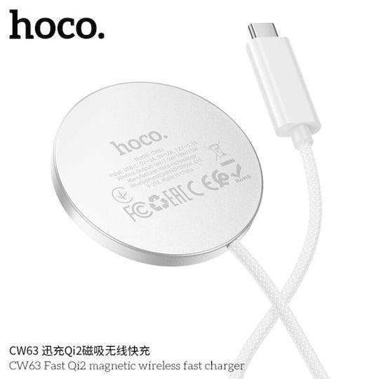 HOCO CW63, ΑΣΥΡΜΑΤΟΣ ΦΟΡΤΙΣΤΗΣ ΓΡΗΓΟΡΗΣ ΦΟΡΤΙΣΗΣ, 25W, ΛΕΥΚΟΣ - Image 2