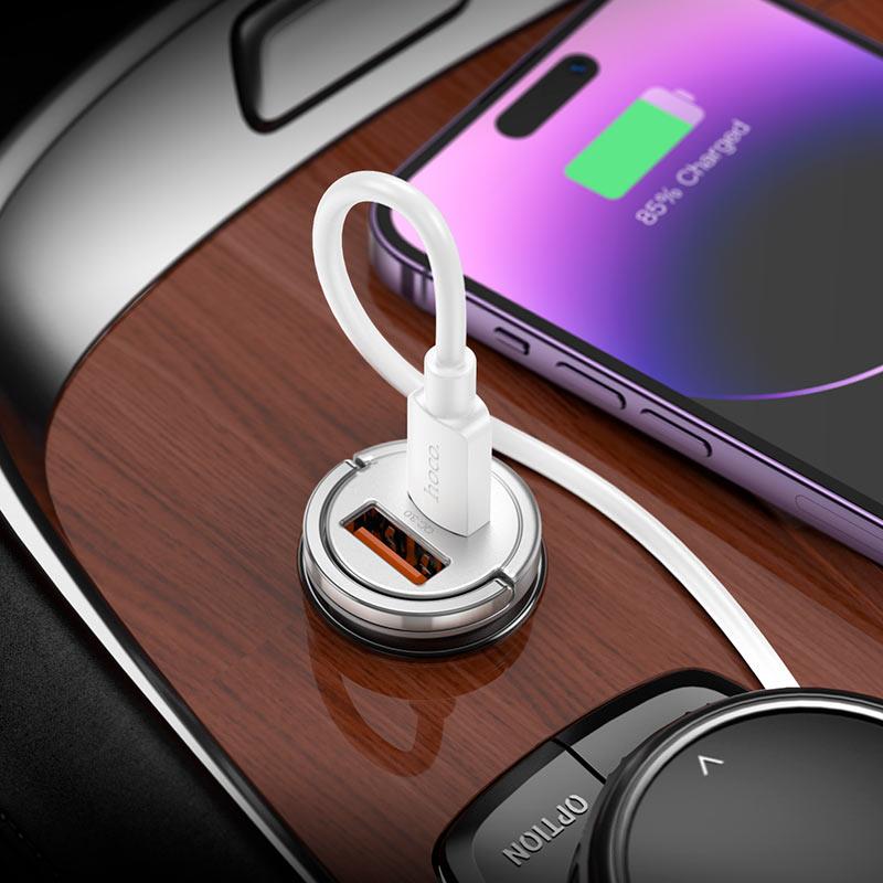 HOCO NZ10 ΦΟΡΤΙΣΤΗΣ ΑΥΤΟΚΙΝΗΤΟΥ HANDY PD45W, 2 ΘΥΡΕΣ , ΜΑΥΡΟΣ - Image 4