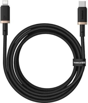 BASEUS DURA SERIES, ΚΑΛΩΔΙΟ ΓΡΗΓΟΡΗΣ ΦΟΡΤΙΣΗΣ, TYPE-C ΣΕ LIGHTNING, 20W, 2m, ΧΡΥΣΟ-ΜΑΥΡΟ