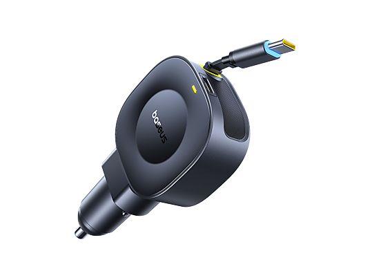 BASEUS PRIME TRIP VR2, ΦΟΡΤΙΣΤΗΣ ΑΥΤΟΚΙΝΗΤΟΥ, ΠΤΥΣΣΟΜΕΝΟ ΚΑΛΩΔΙΟ, 30W, ΜΑΥΡΟ - Image 2
